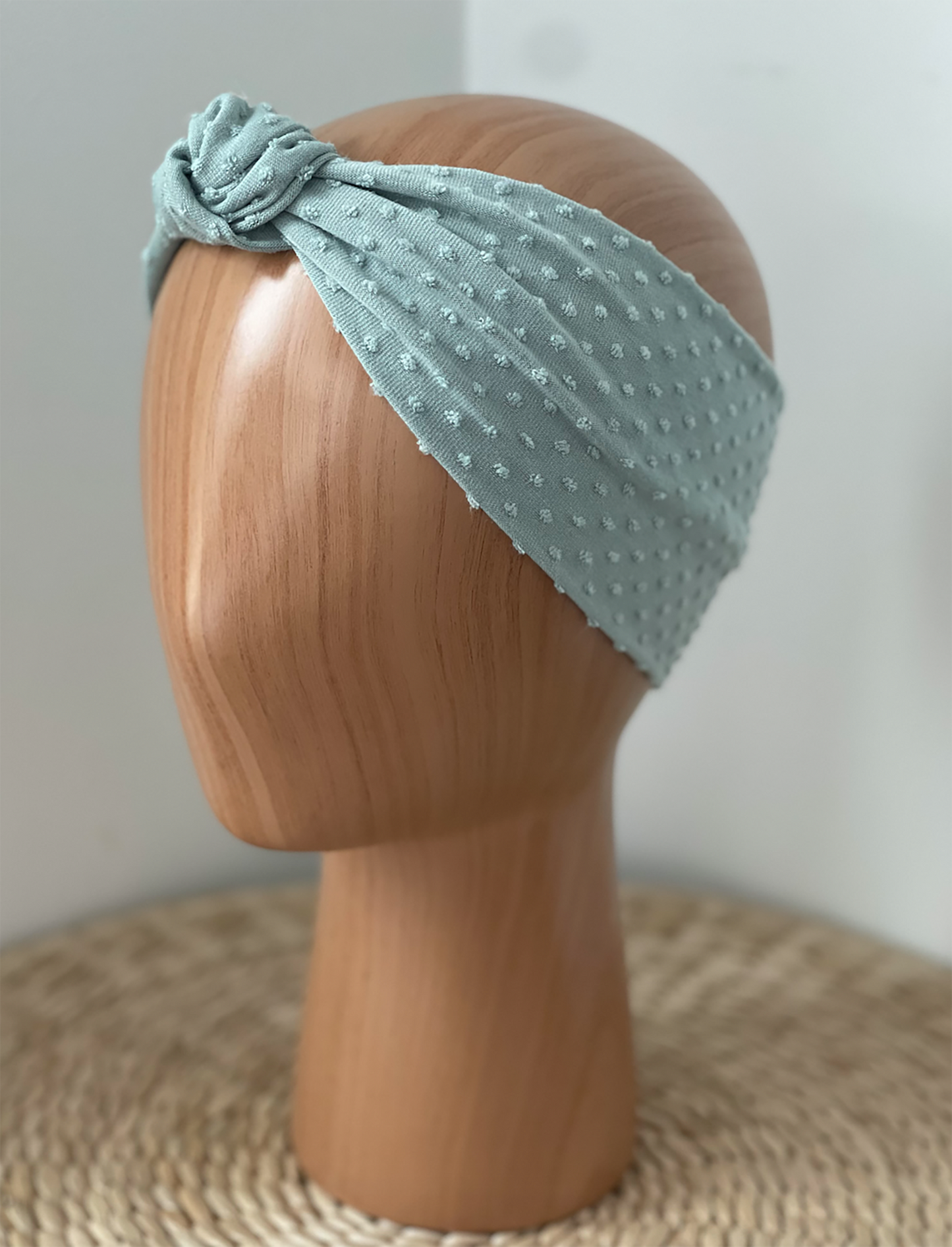 Swiss Dot Knot Headband - Womens & Kids