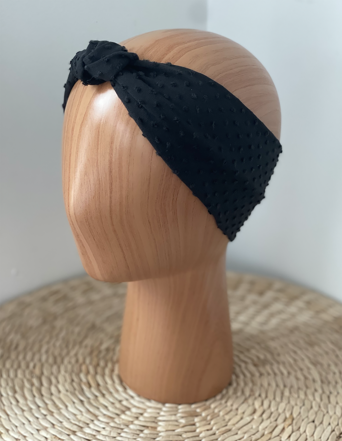 Swiss Dot Knot Headband - Womens & Kids