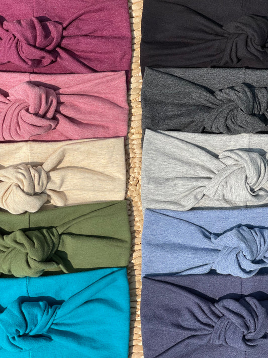 Knot Headbands - Solid & Heather Colors