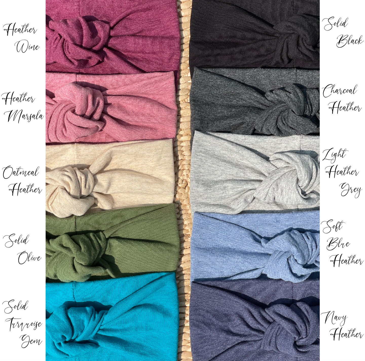 Knot Headbands - Solid & Heather Colors