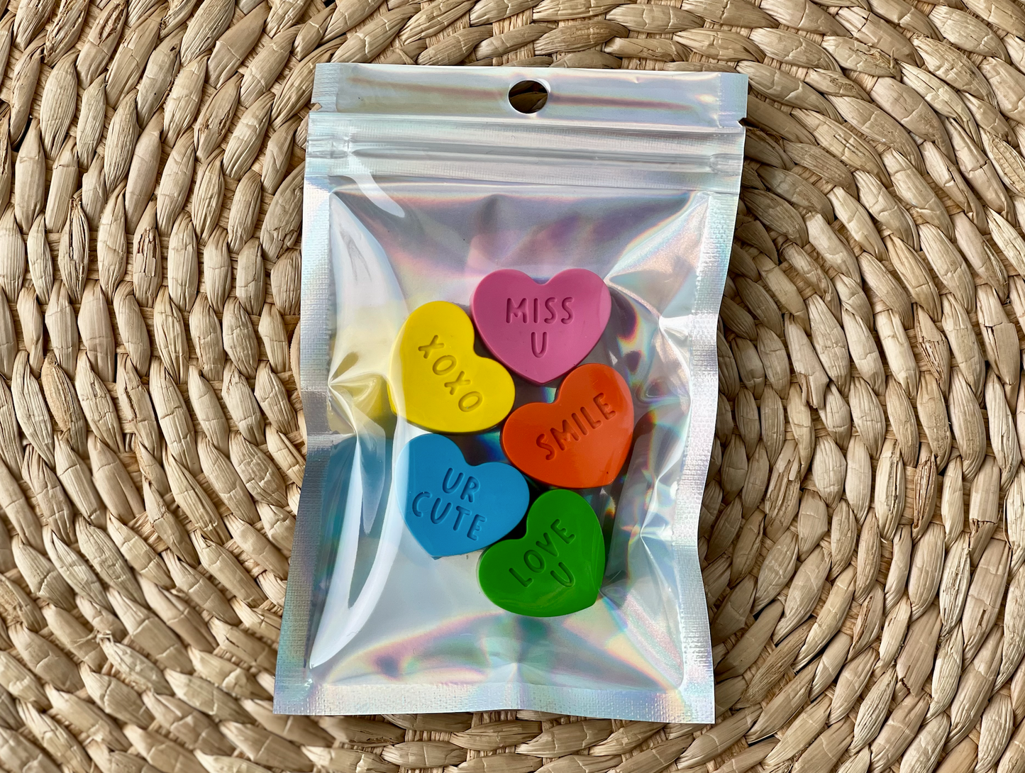 Conversation Heart Crayons - 5pk