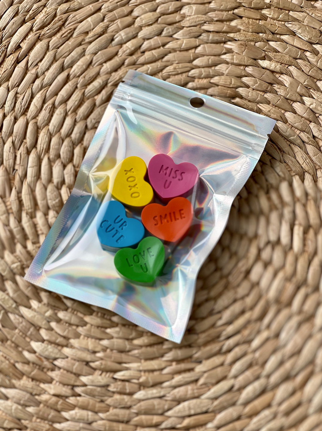 Conversation Heart Crayons - 5pk