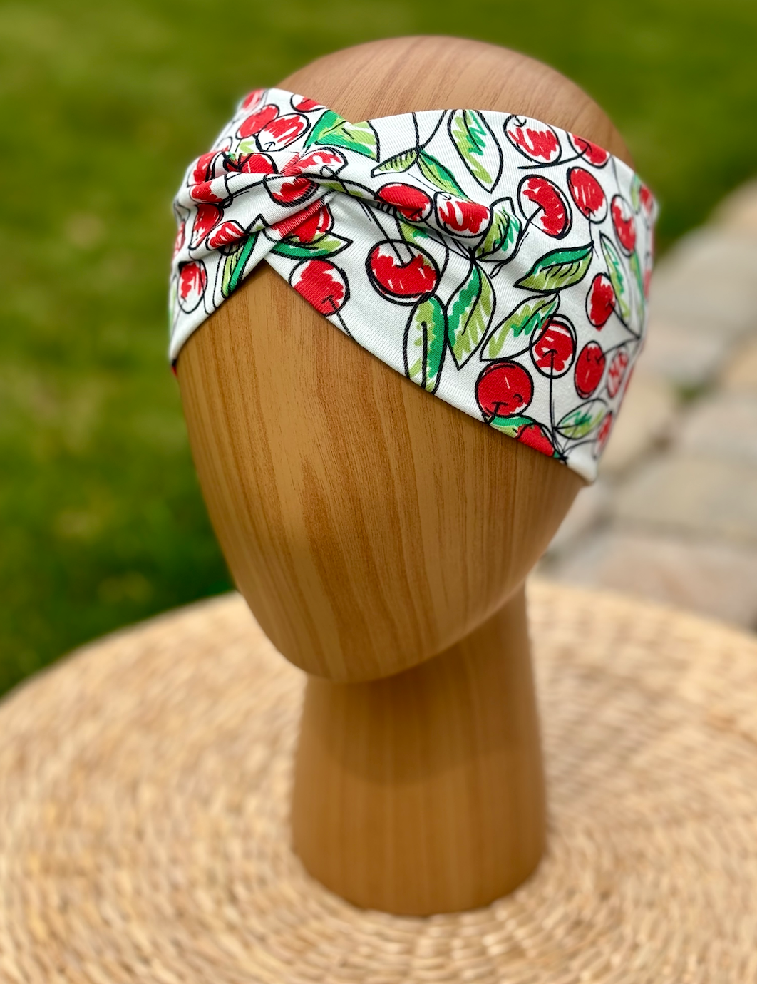 Cherry Print Headband - Adult & Kids Sizes Available