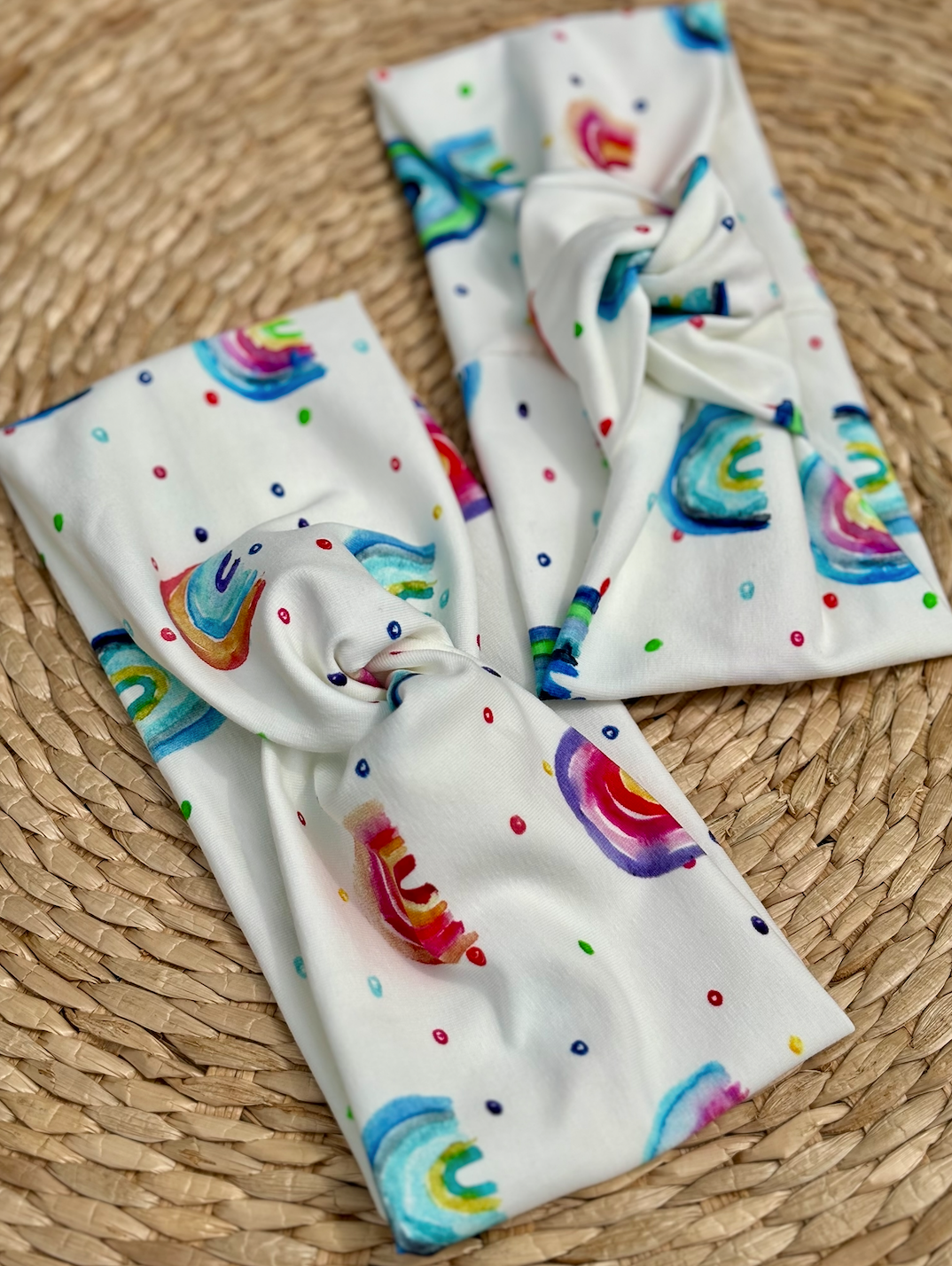 Rainbow Print Headband - Adult & Kids Sizes