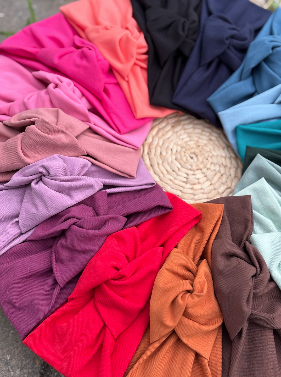 Knot Headband in Organic Stretch Cotton - All Sizes Available