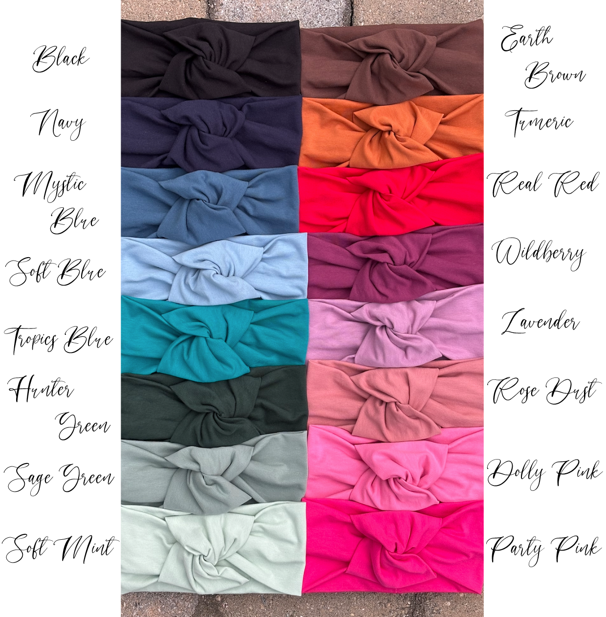 Knot Headband in Organic Stretch Cotton - All Sizes Available