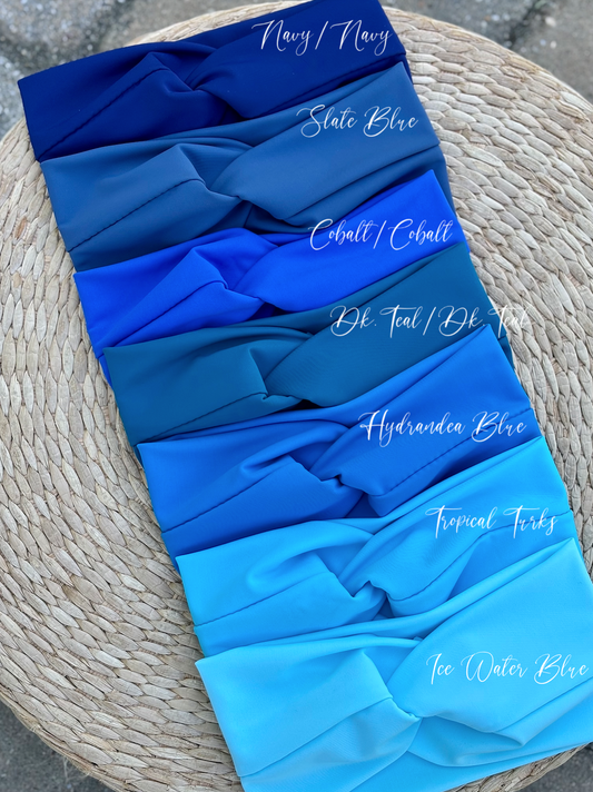 SWIM Twist Headbands - Multiple Color Combinations - Womens & Kids Sizes