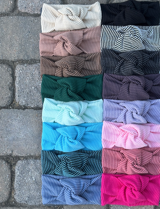Cozy Rib Knot Headband - All Sizes Available