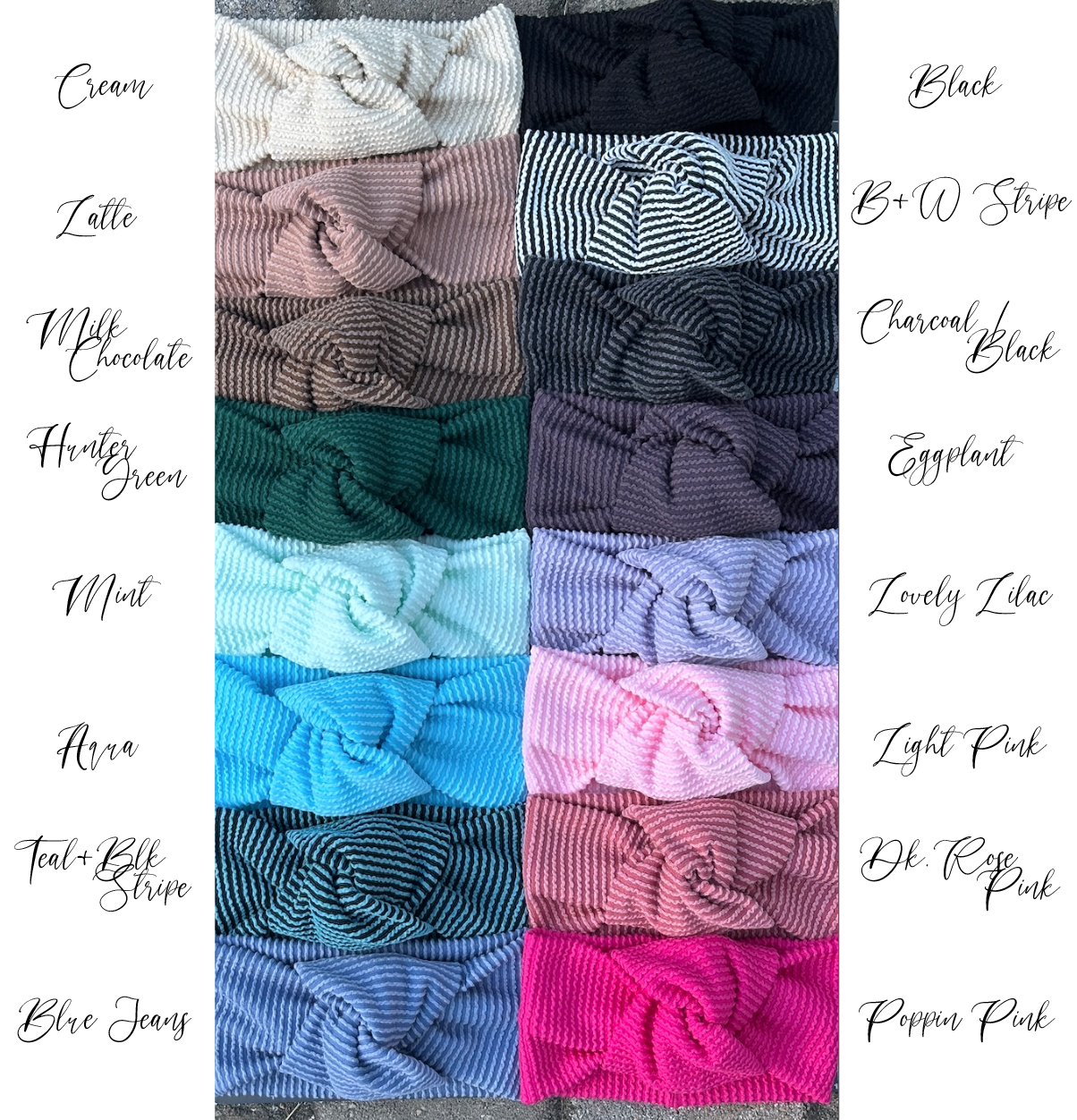 Cozy Rib Knot Headband - All Sizes Available