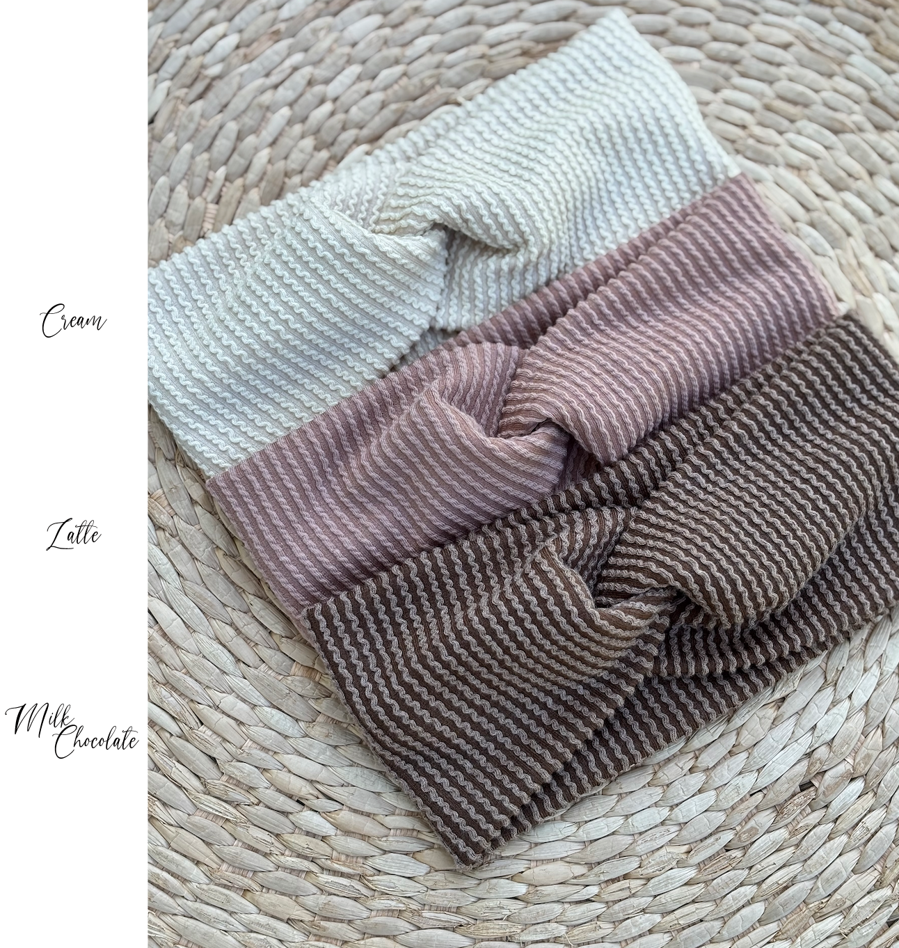 Cozy Rib Twist Headband - All Sizes Available