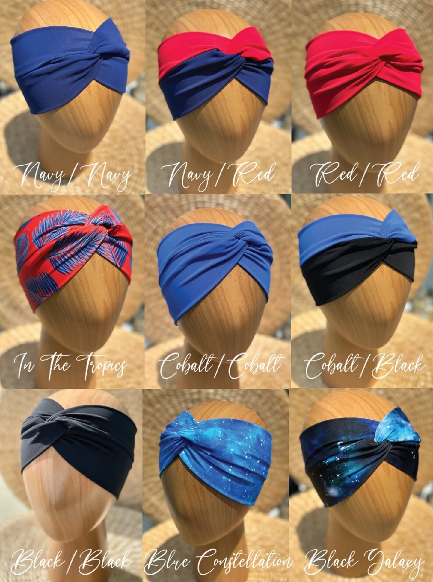 SWIM Twist Headbands - Multiple Color Combinations - Womens & Kids Sizes