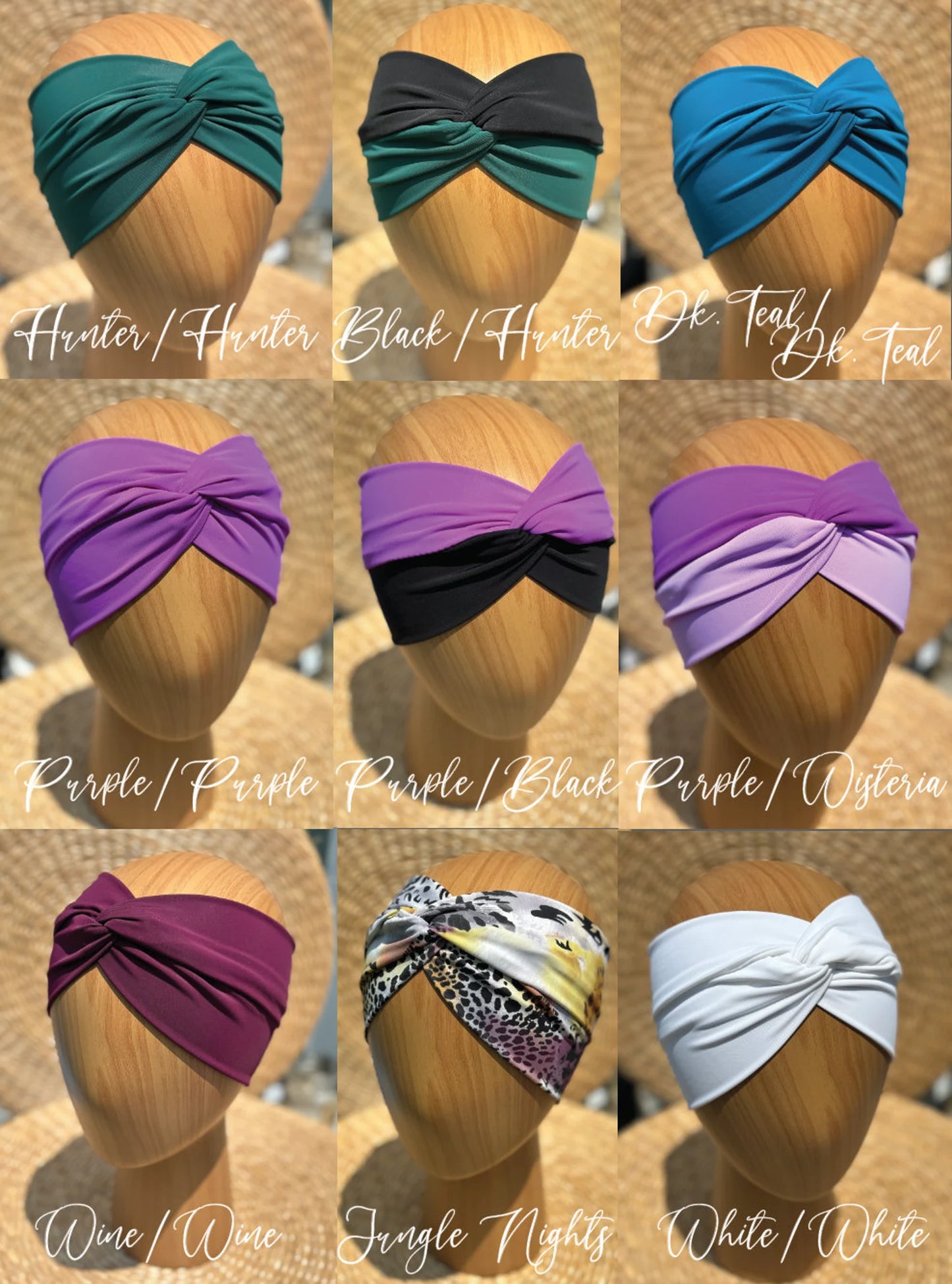 SWIM Twist Headbands - Multiple Color Combinations - Womens & Kids Sizes