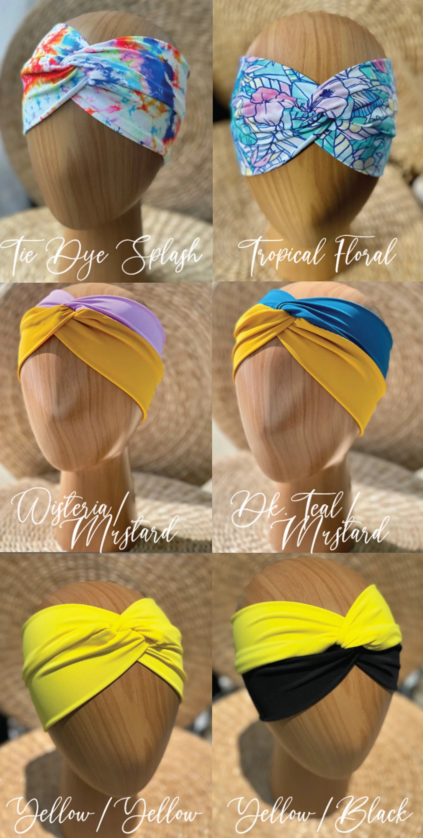 SWIM Twist Headbands - Multiple Color Combinations - Womens & Kids Sizes