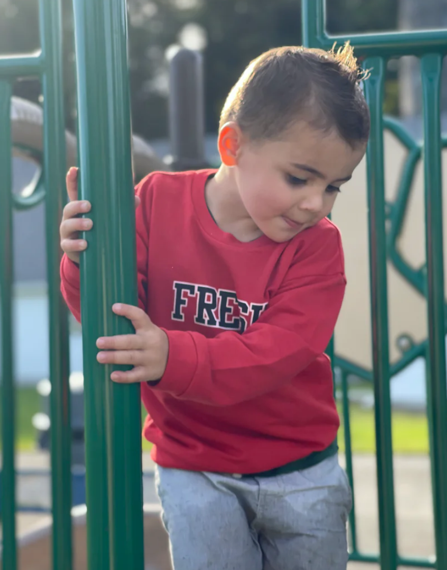 Toddler 'FRESH' Sweatshirt - Urban Red