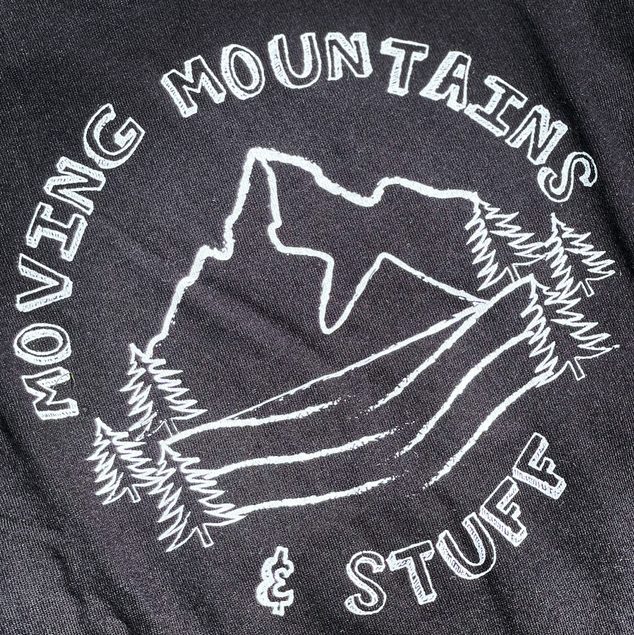 SALE - Toddler Unisex - 'Moving Mountains & Stuff' Raglan Tee - Black/Heather Grey