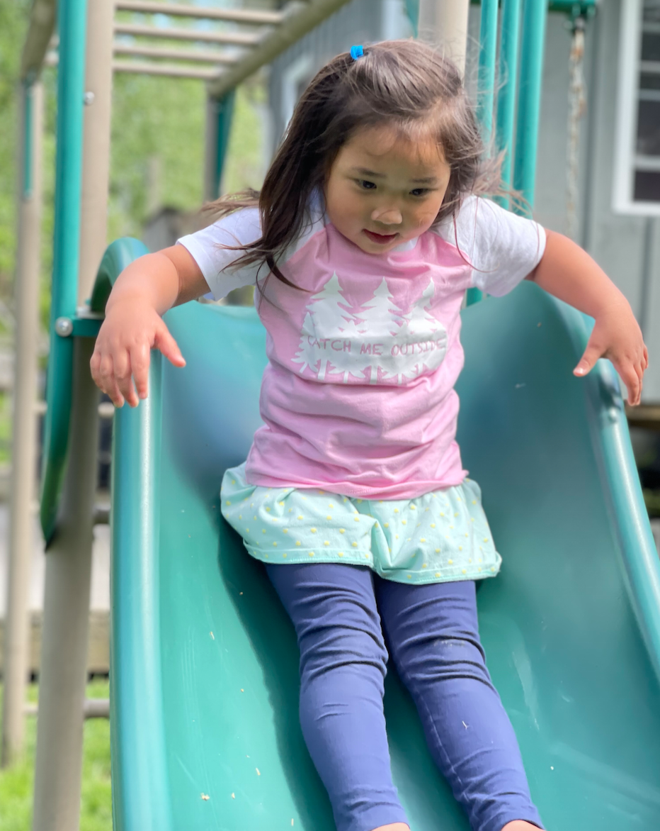 SALE - Toddler - 'Catch Me Outside' Raglan Tee - Cotton Candy Pink