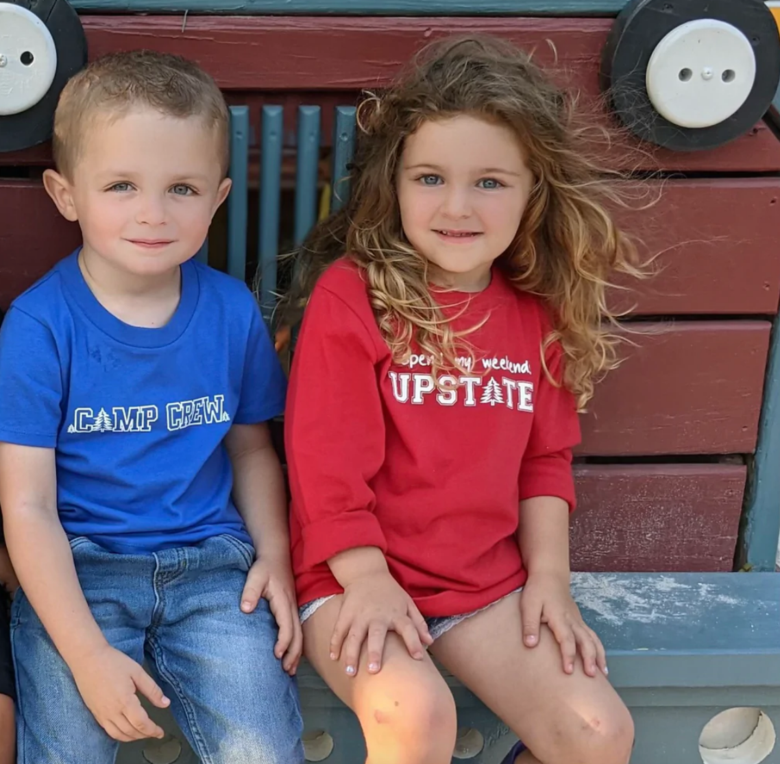 SALE - Toddler Unisex LS Tee - I Spend My Weekend Upstate - Urban Red