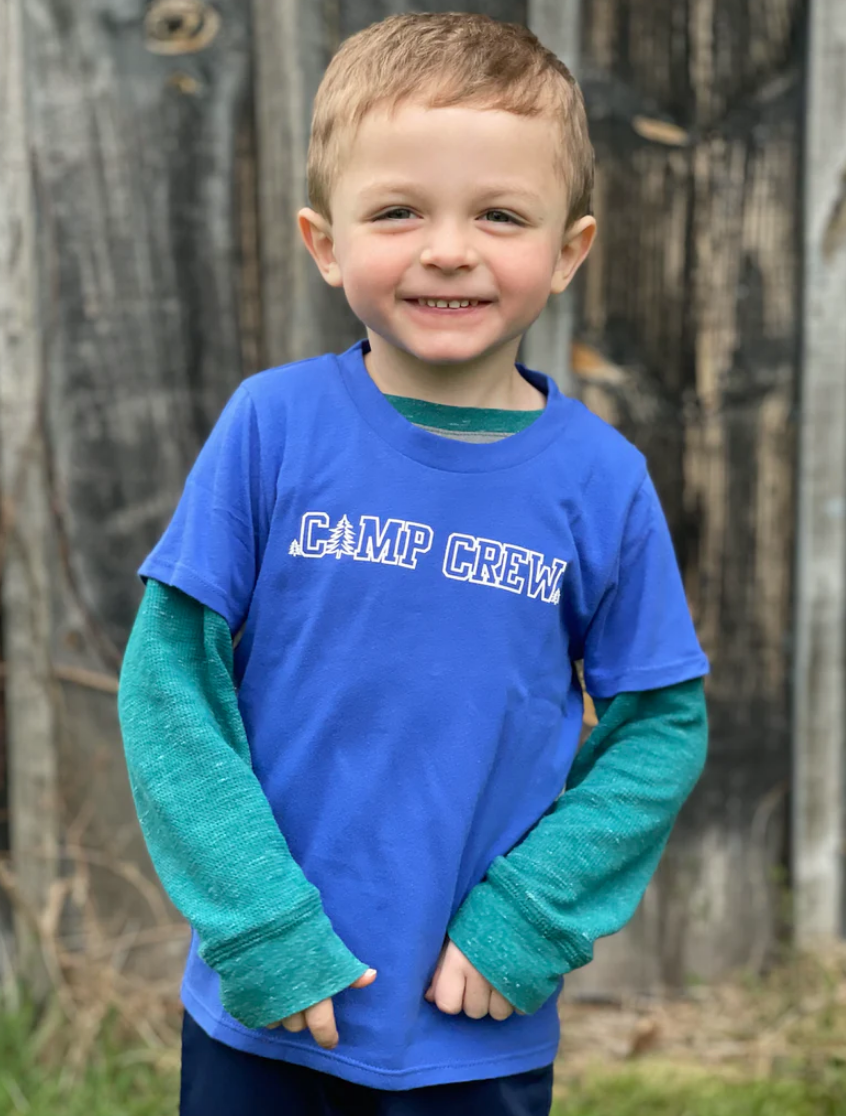 SALE - Toddler Unisex Tee - Camp Crew - Dazzling Blue