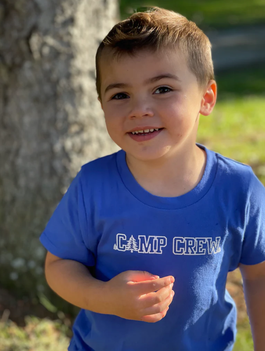 SALE - Toddler Unisex Tee - Camp Crew - Dazzling Blue