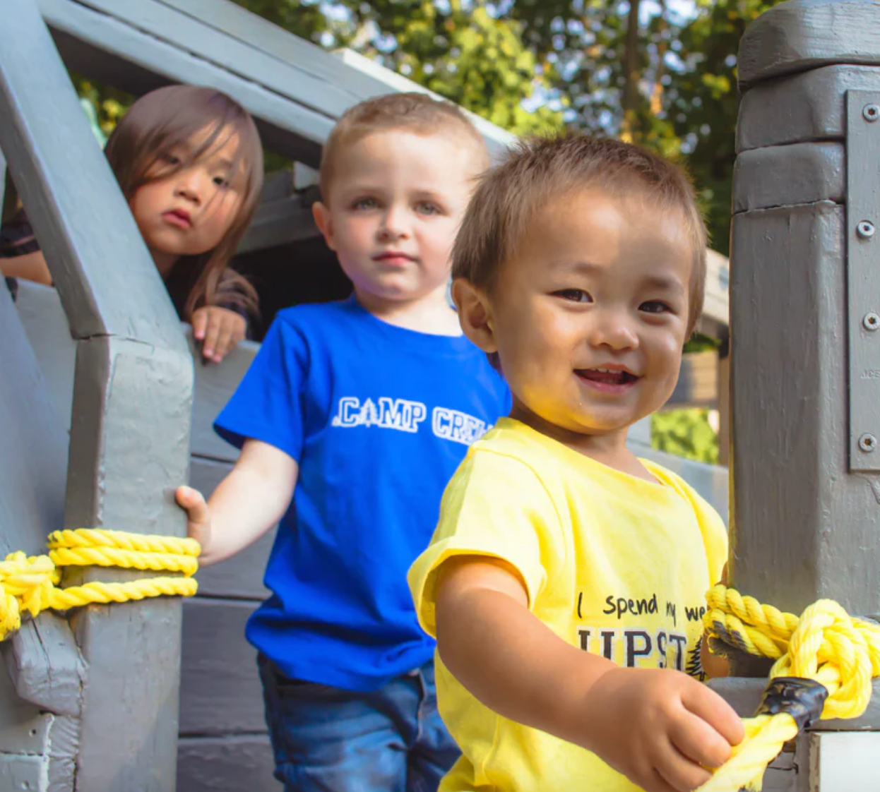 SALE - Toddler Unisex Tee - Camp Crew - Dazzling Blue