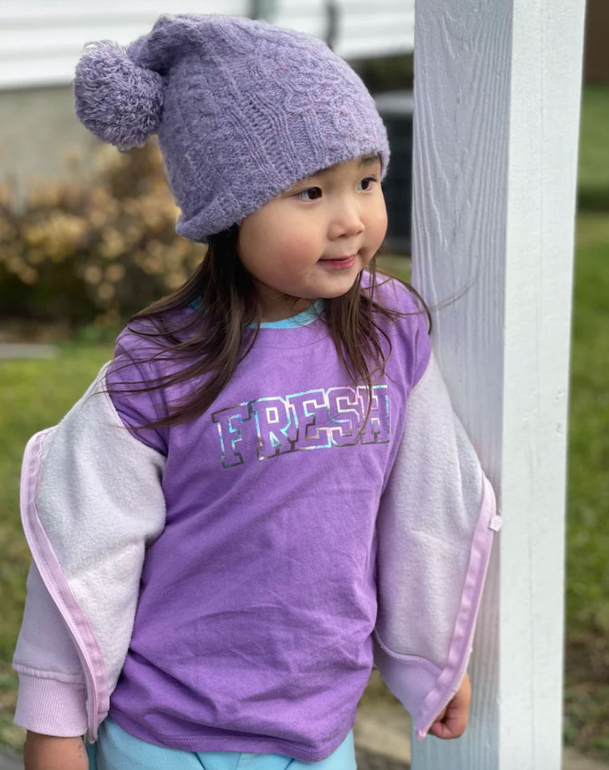 SALE - Toddler - FRESH Foil Tee in Amethyst