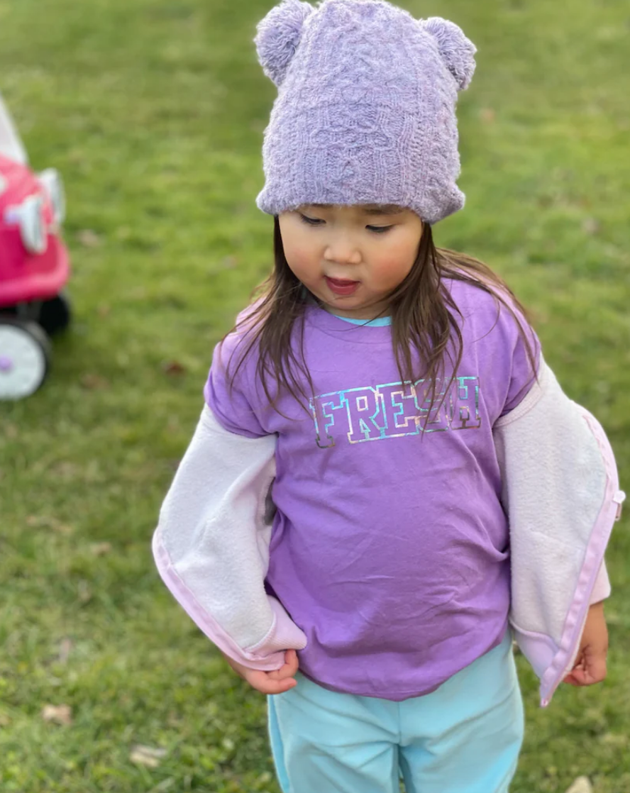 SALE - Toddler - FRESH Foil Tee in Amethyst