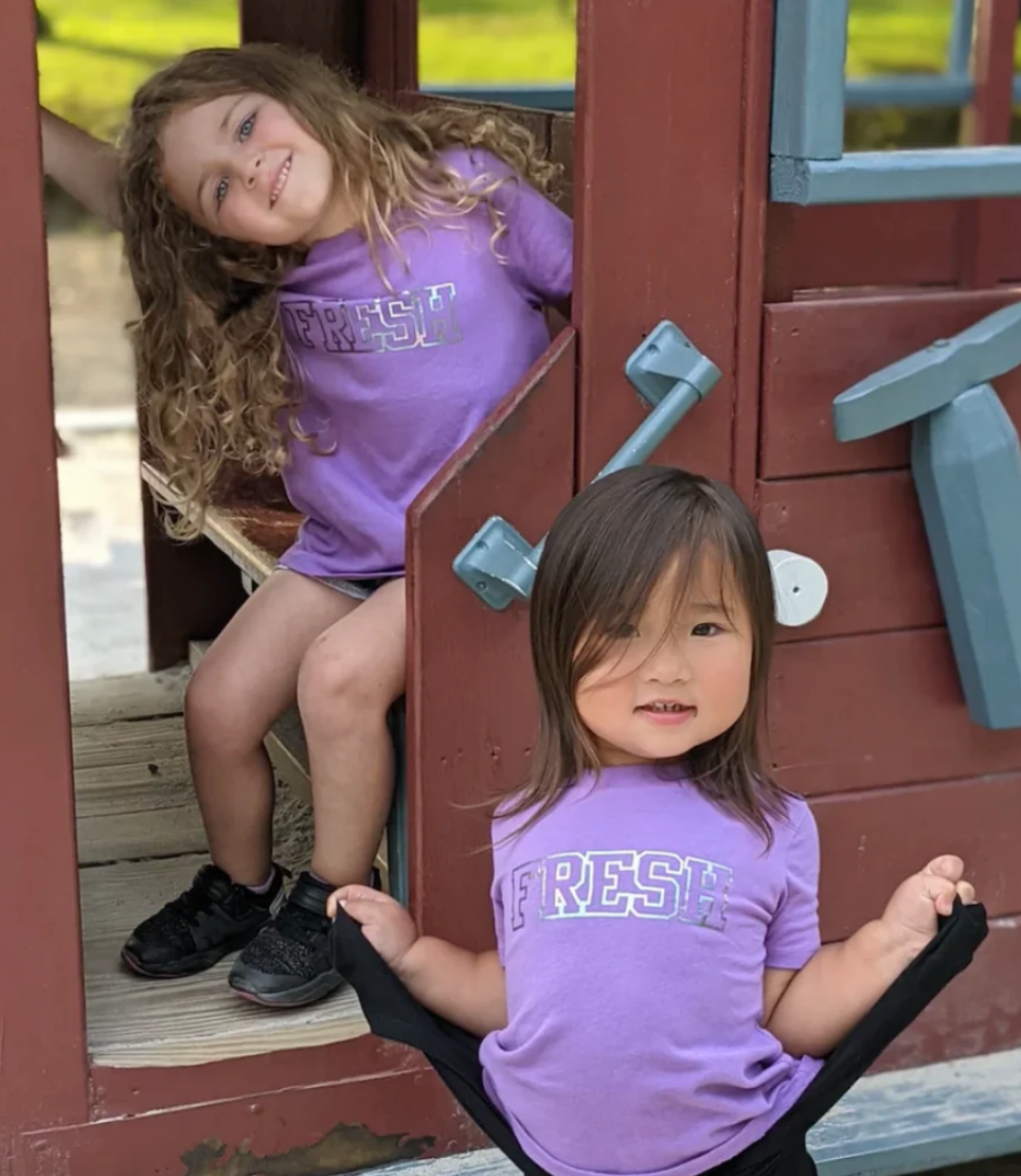 SALE - Toddler - FRESH Foil Tee in Amethyst