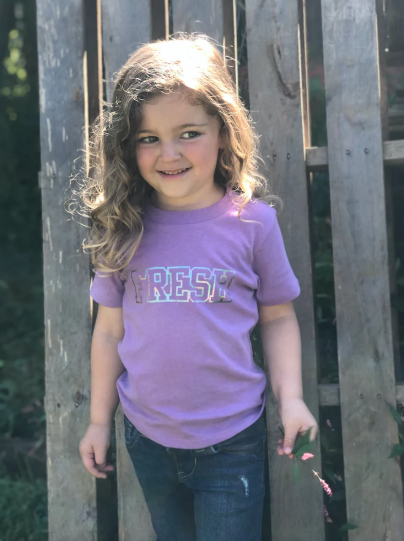 SALE - Toddler - FRESH Foil Tee in Amethyst