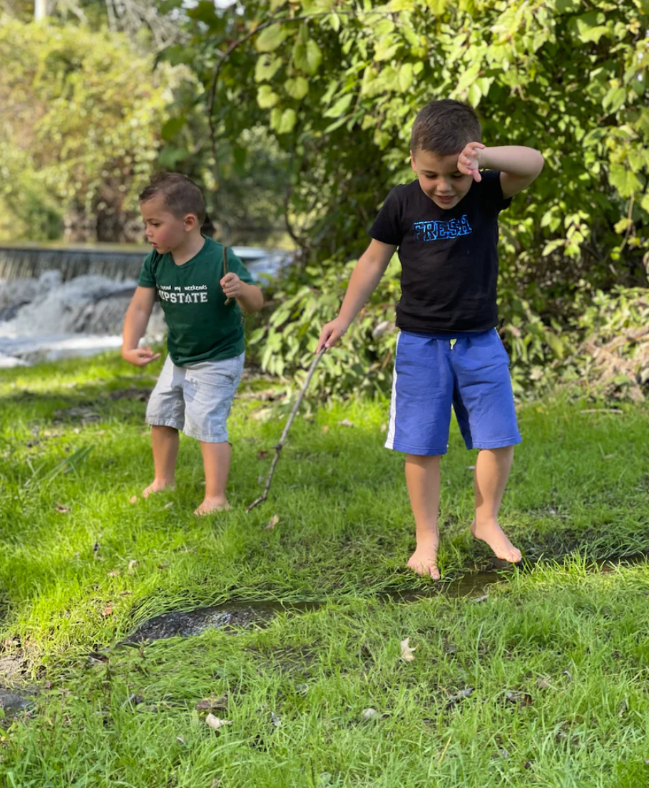 SALE - Toddler Unisex Tee - FRESH Foil Tee in Black/Blue