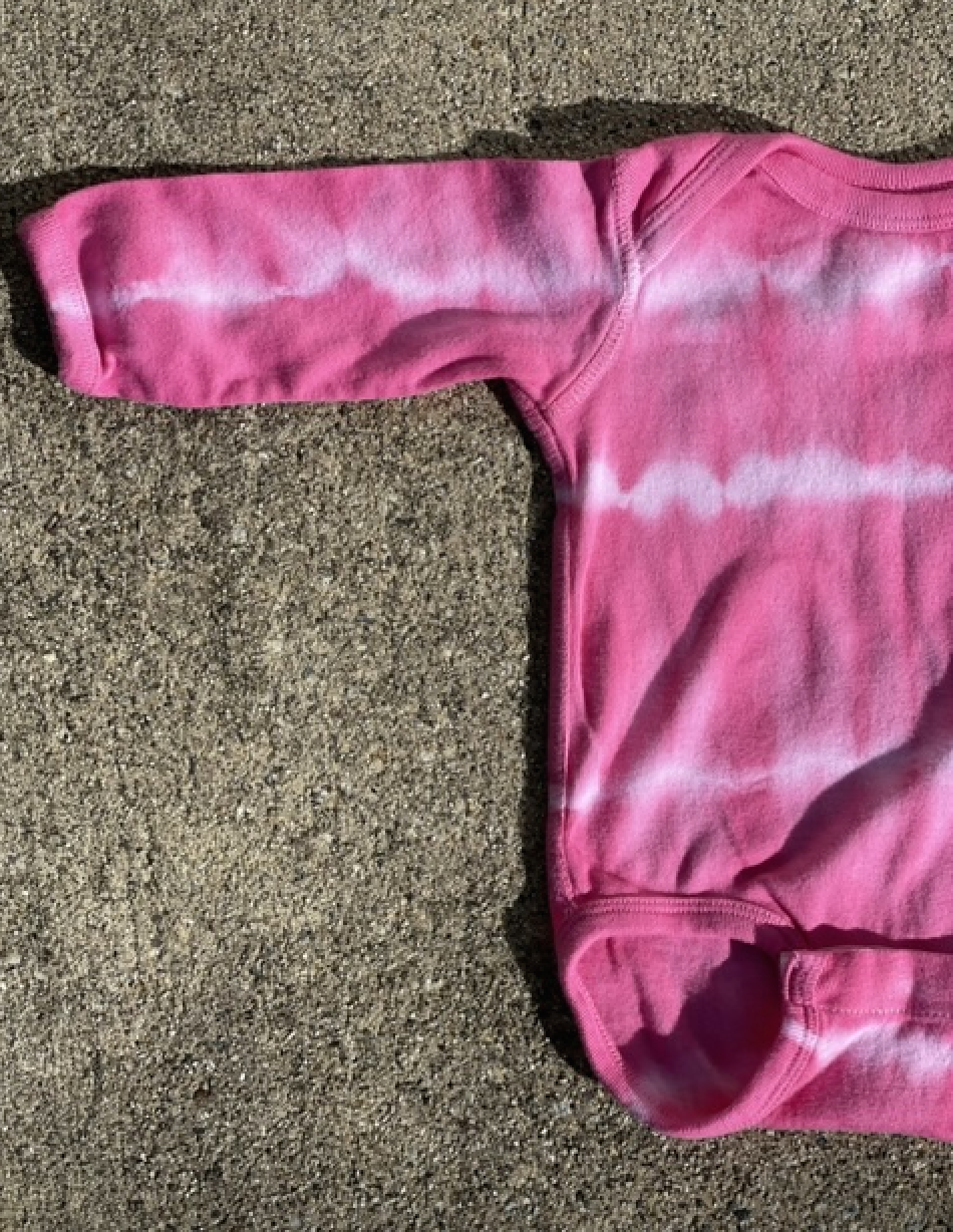 'Party in Pink' Tie Dye Onesie