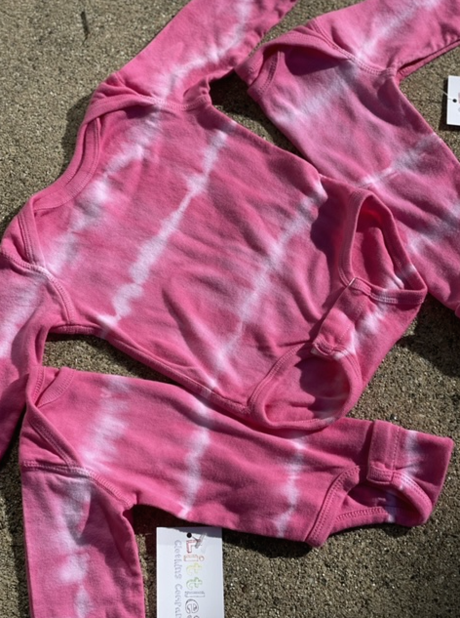 'Party in Pink' Tie Dye Onesie