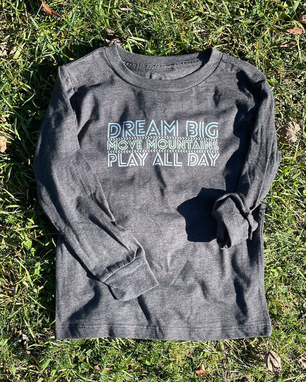 SALE - 'DREAM BIG...' Toddler Unisex LS Tee