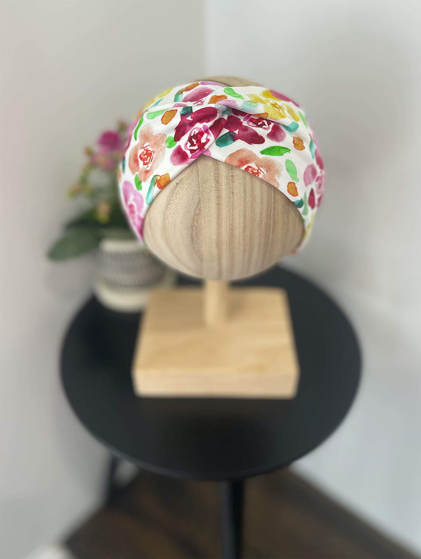 Spring Floral Twist Headband - All Sizes